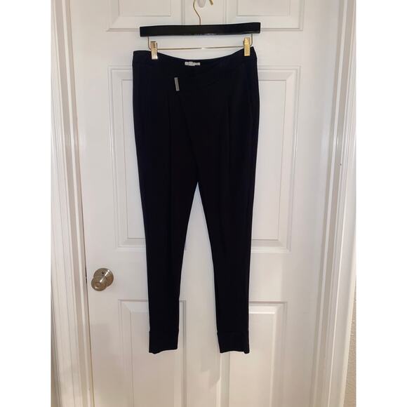 Helmut Lang Origami Pant Crossover Asymmetric Waist Size M in Black P (small) - Picture 1 of 5